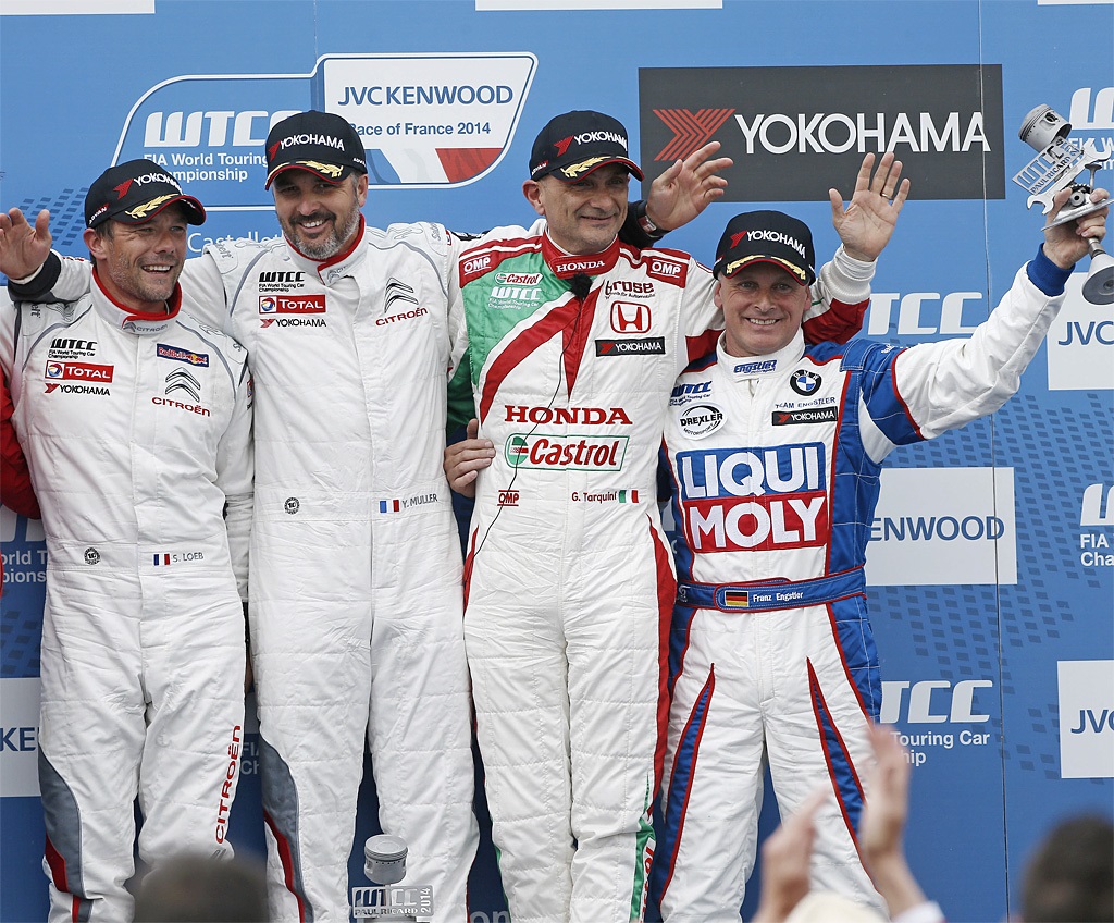Frans Engstler har været på podiet flere gange. Her er det på Paul Ricard
(Foto: FIA WTCC)